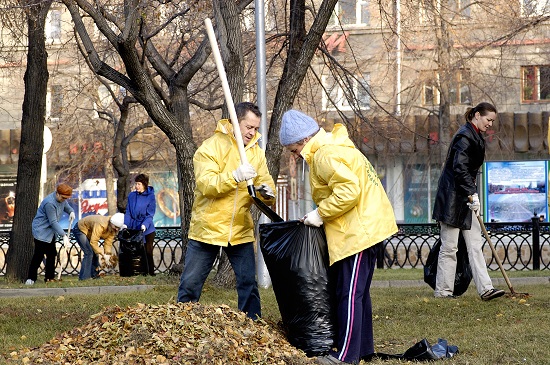 Субботний день в Новосибирске – генеральная уборка города