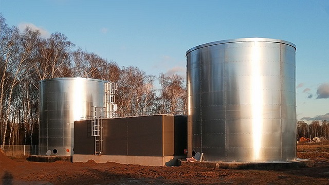 Компания Flamax выполнила монтаж двух резервуаров для строящегося складского комплекса FM LOGISTIC в Московской области