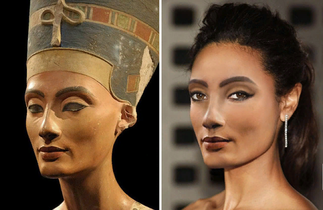 История в лицах — современные образы Нефертити и Калигулы показала дизайнер Becca Saladin
