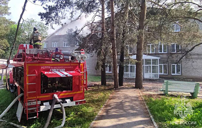 Спасатели назвали причину пожара в ЦКБ новосибирского Академгородка