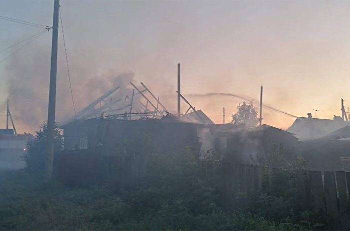 Многодетная семья в Куйбышеве осталась без жилья из-за пожара