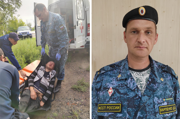 Судебный пристав под Новосибирском спас умирающего пьяного мужчину