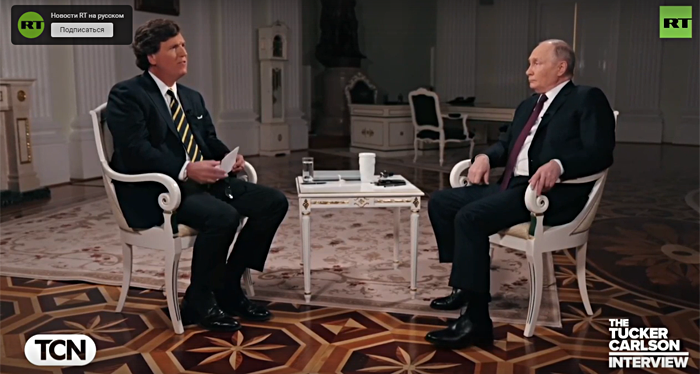 Такер Карлсон опубликовал в Сети интервью с президентом Путиным – видео